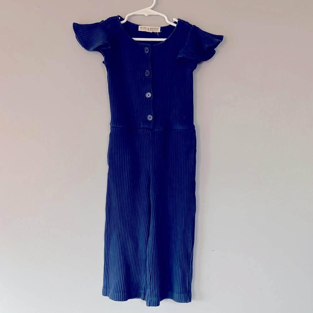 Hope & Henry cotton one-piece jumpsuit - 3T